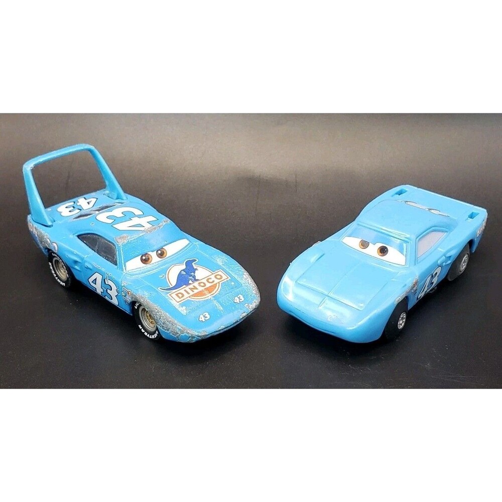 Disney Pixar Cars THE KING Dinoco #43 1970 Plymouth Superbird & Plastic Pullback
